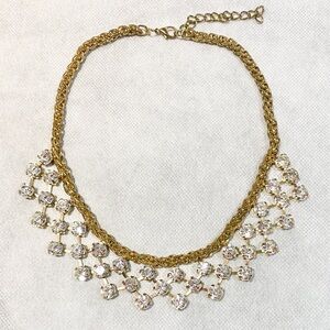 Sparkly Gold and Crystal Necklace